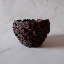 4号赤マグマ荒裂紋鉢681　塊根植物　多肉植物　盆栽　植木鉢　作家鉢　沖縄 3枚目の画像