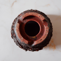 4号赤マグマ荒裂紋鉢681　塊根植物　多肉植物　盆栽　植木鉢　作家鉢　沖縄 7枚目の画像