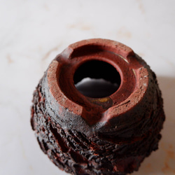 4号赤マグマ荒裂紋鉢681　塊根植物　多肉植物　盆栽　植木鉢　作家鉢　沖縄 6枚目の画像