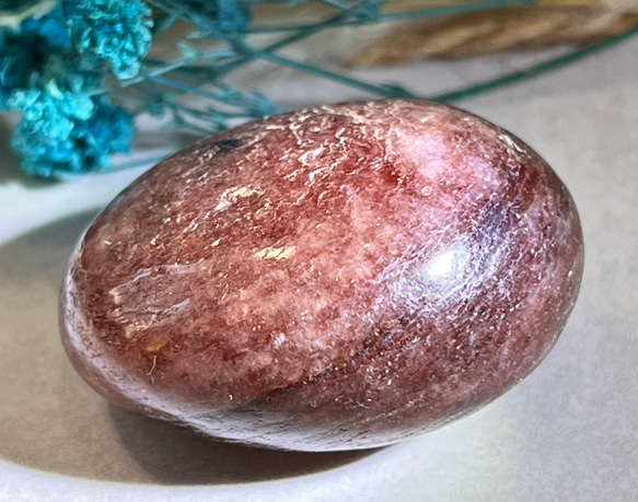 ストロベリーファントムクォーツクラスター自立ファイヤークォーツ苺水晶④