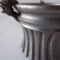 3.5号燻し金彩三方耳付き鉢686　塊根植物　多肉植物　盆栽　植木鉢　作家鉢　沖縄 2枚目の画像