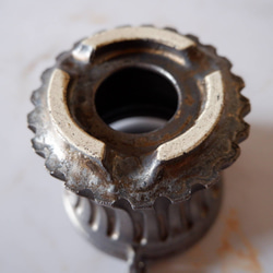 3.5号燻し金彩三方耳付き鉢686　塊根植物　多肉植物　盆栽　植木鉢　作家鉢　沖縄 6枚目の画像