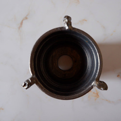 3.5号燻し金彩三方耳付き鉢686　塊根植物　多肉植物　盆栽　植木鉢　作家鉢　沖縄 5枚目の画像