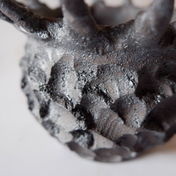 3号窯変黒棘鉢687　塊根植物　多肉植物　盆栽　植木鉢　作家鉢　沖縄 2枚目の画像