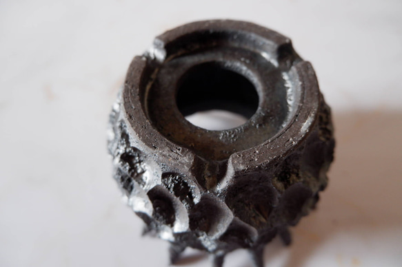 3号窯変黒棘鉢687　塊根植物　多肉植物　盆栽　植木鉢　作家鉢　沖縄 6枚目の画像