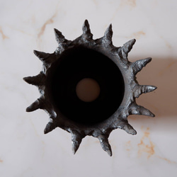 3号窯変黒棘鉢687　塊根植物　多肉植物　盆栽　植木鉢　作家鉢　沖縄 5枚目の画像