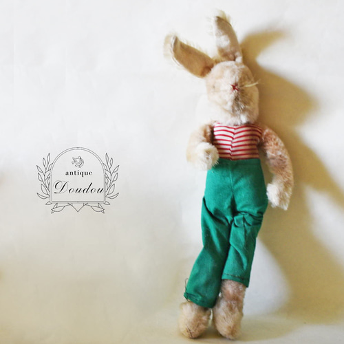 シュコー・ビゴベロ 女の子のウサギのぬいぐるみ 33cm ビンテージ品