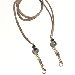 5色セット すずらんビーズ チャーム ファスナーチャーム ハート パール