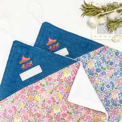 受注製作】20cmハンドタオルリバティ ガーデンパッチワーク 雑貨