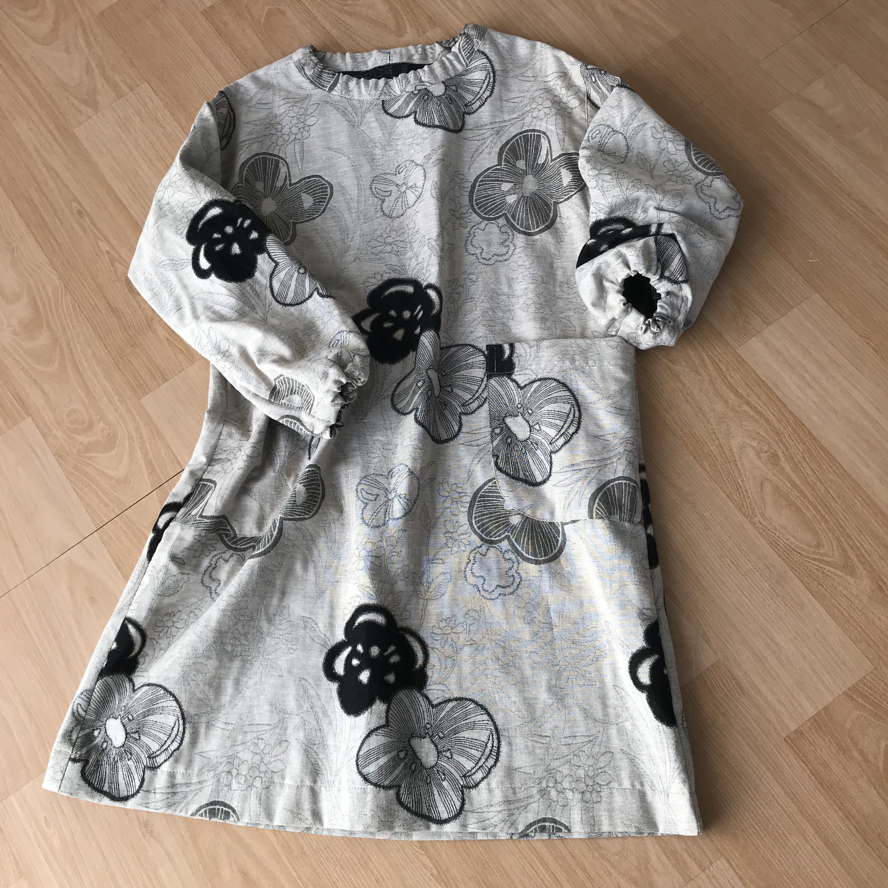 二重織ジャガード 地　ゆったり　チュニック