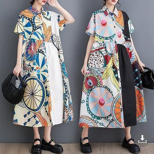大きいサイズ レディース ロング ワンピース 春夏 秋 新品 半袖