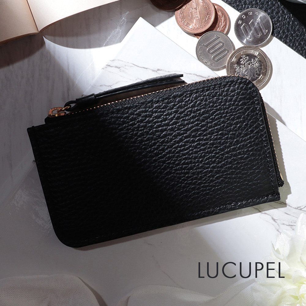 洗練された薄型デザインでカードも小銭もスマートに収納あなたの日常をおしゃれに彩ります/フラグメントケース/ブラック