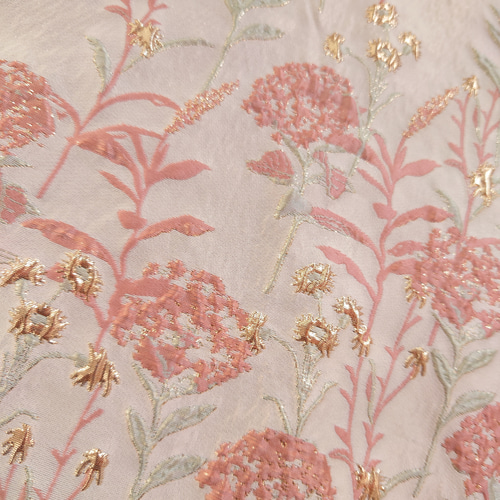 ジャガード織生地 ゴブラン織り 生地 花柄 ハンドメイド 高級感 素材