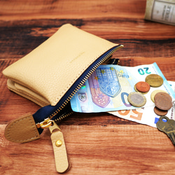 ｷｭｲｰﾙﾃﾞｿﾝ これ1つで身軽になる軽くて小さいお財布ポーチ　コンパクトで大容量なポーチ財布　《ベージュ》228 2枚目の画像