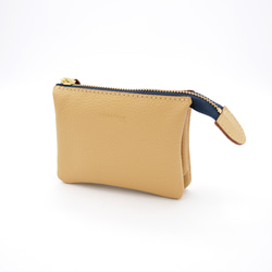 ｷｭｲｰﾙﾃﾞｿﾝ これ1つで身軽になる軽くて小さいお財布ポーチ　コンパクトで大容量なポーチ財布　《ベージュ》228 3枚目の画像