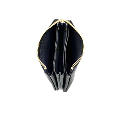 ｷｭｲｰﾙﾃﾞｿﾝ これ1つで身軽になる軽くて小さいお財布ポーチ　コンパクトで大容量なポーチ財布　《ブラック》228 6枚目の画像