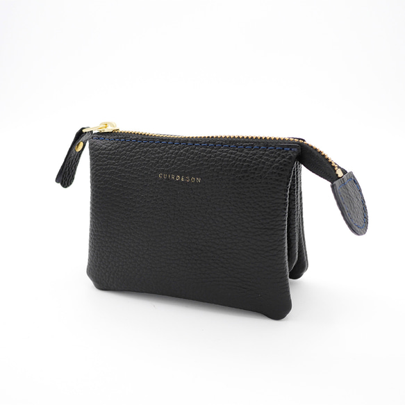 ｷｭｲｰﾙﾃﾞｿﾝ これ1つで身軽になる軽くて小さいお財布ポーチ　コンパクトで大容量なポーチ財布　《ブラック》228 3枚目の画像