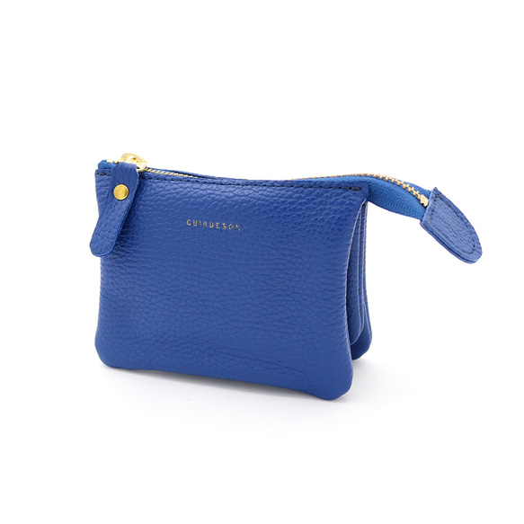 ｷｭｲｰﾙﾃﾞｿﾝ これ1つで身軽になる軽くて小さいお財布ポーチ　コンパクトで大容量なポーチ財布　《ブルー》228 3枚目の画像