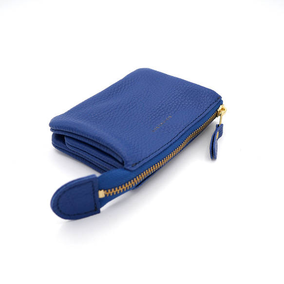 ｷｭｲｰﾙﾃﾞｿﾝ これ1つで身軽になる軽くて小さいお財布ポーチ　コンパクトで大容量なポーチ財布　《ブルー》228 5枚目の画像