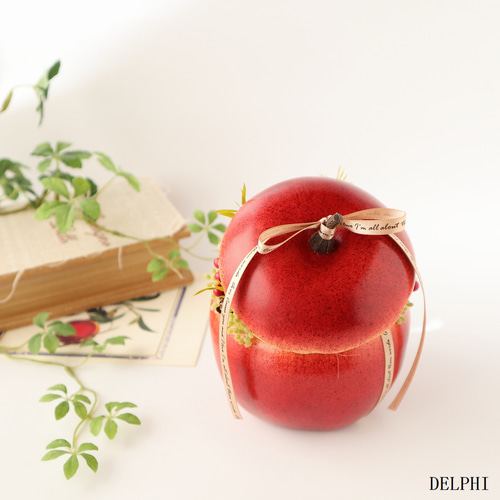 翌日発送】本物そっくり！りんごのアレンジメント【プリザーブド