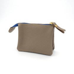 ｷｭｲｰﾙﾃﾞｿﾝ これ1つで身軽になる軽くて小さいお財布ポーチ　コンパクトで大容量なポーチ財布　《トープ》228 4枚目の画像