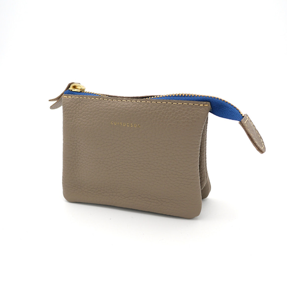 ｷｭｲｰﾙﾃﾞｿﾝ これ1つで身軽になる軽くて小さいお財布ポーチ　コンパクトで大容量なポーチ財布　《トープ》228 3枚目の画像