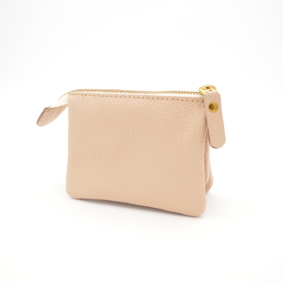 ｷｭｲｰﾙﾃﾞｿﾝ これ1つで身軽になる軽くて小さいお財布ポーチ　コンパクトで大容量なポーチ財布　《ベビーピンク》228 3枚目の画像