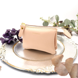 ｷｭｲｰﾙﾃﾞｿﾝ これ1つで身軽になる軽くて小さいお財布ポーチ　コンパクトで大容量なポーチ財布　《ベビーピンク》228 9枚目の画像