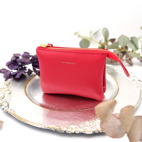 ｷｭｲｰﾙﾃﾞｿﾝ これ1つで身軽になる軽くて小さいお財布ポーチ　コンパクトで大容量なポーチ財布《レッド》228 9枚目の画像