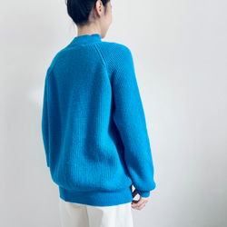 【秋冬の必需！厚手のニットセーター★カシミヤ100%】ハイネックスウェット★ワッフルチェック★カジュアル★T-178ZH 4枚目の画像