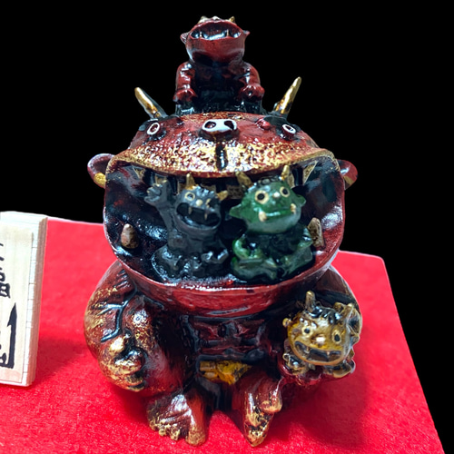 Amazon.co.jp: 赤鬼 鬼がいっぱい 幸福鬼 節分 魔除け 厄除け