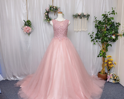 カラードレス　アシメ　 ピンク　ウェディング　2次会 imgrc0073088225.jpg