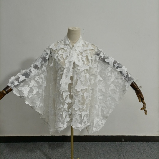 チュール打掛 オーガンジー打掛 着物 オーバードレス レース羽織　ウエディングドレス お色直し 色変更可能　3D立体刺繍 16,273円