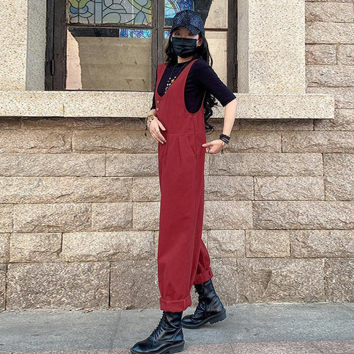 大きいサイズ レディース サロペット パンツ オーバーオール 春