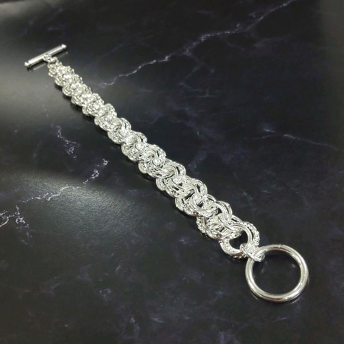 新商品 メキシカンジュエリー 銀 silver925 DNA ブレスレット