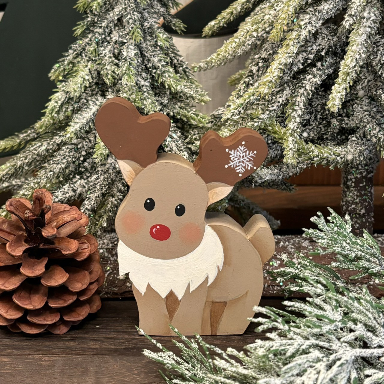 宅配便配送 新作】北欧 クリスマス オブジェ（小 トナカイ の可愛い 工芸品