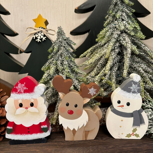 クリスマス3Dトナカイ大、小