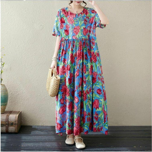 大きいサイズ】 レディース ロング ワンピース 春夏 秋 新品