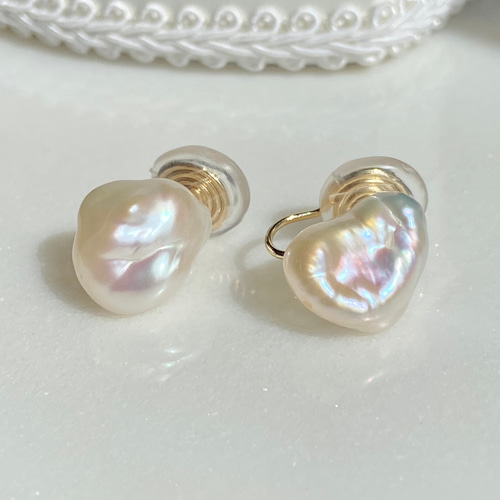 凸凹大きめパール✨選べるパール✨約12mm〜15mm ✨バロックパール