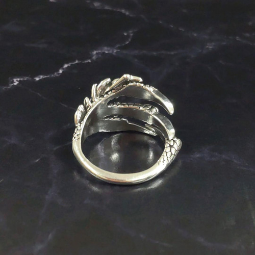 刻印入り silver925 メンズ 銀 指輪 メキシカンジュエリー ワシ