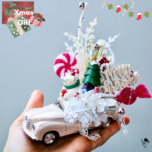 【sold 】パンダ ミニカー　オーナメント　クリスマスツリー sold 】パンダ ミニカーオーナメントクリスマスツリー