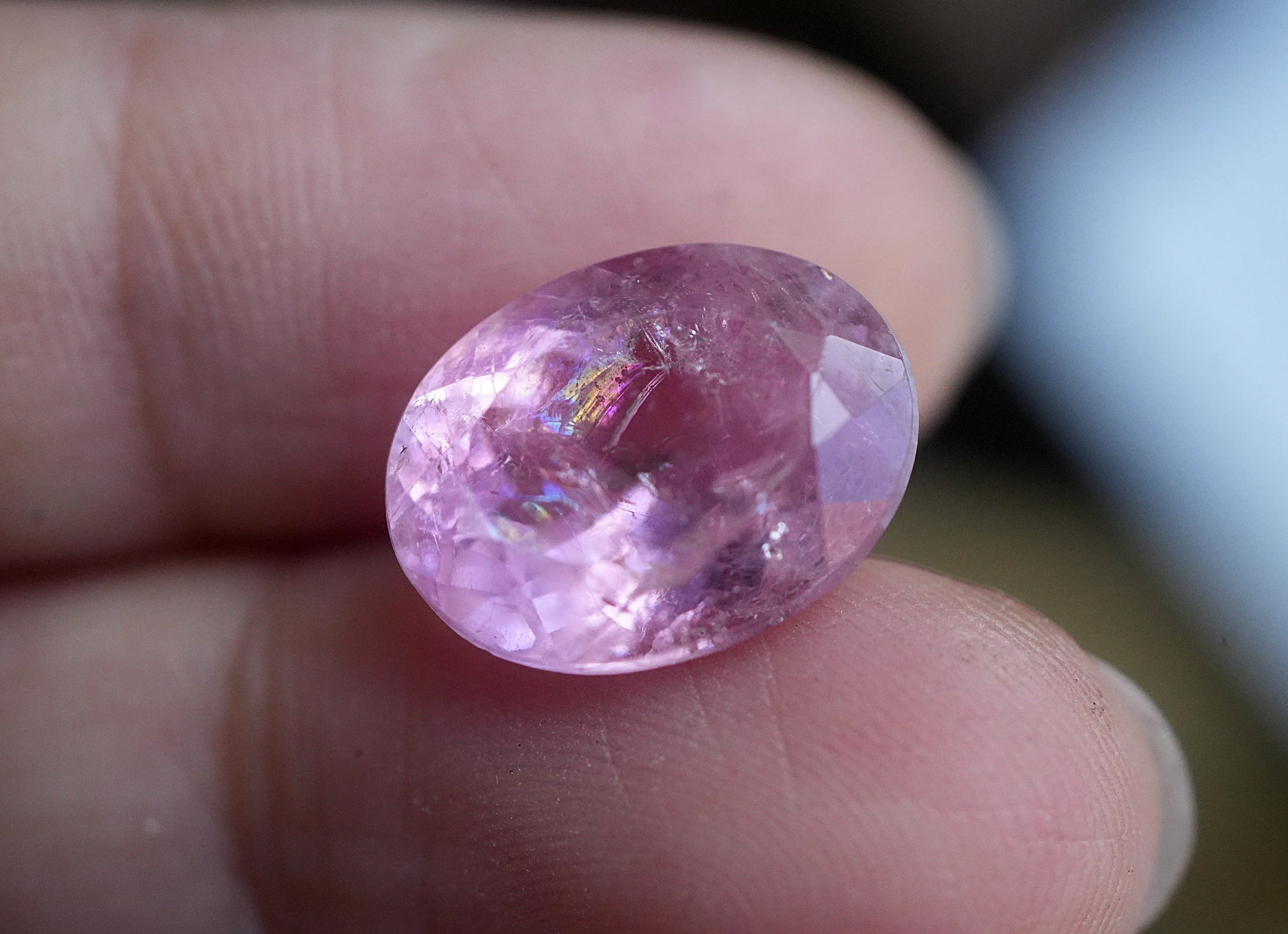 虹インクルージョン入り★ピンクトルマリン s1395