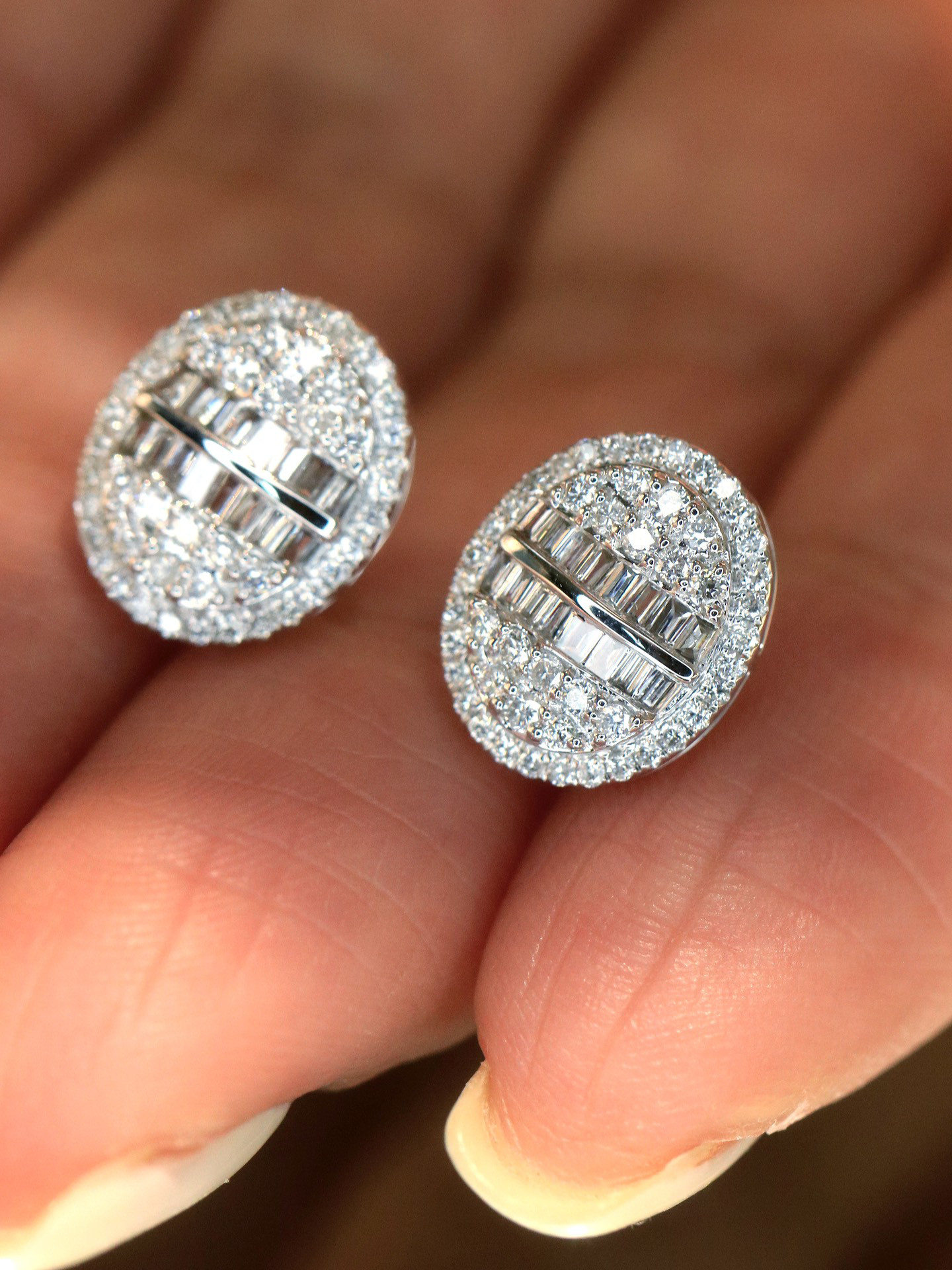 天然ダイヤモンドピアス0.64ct　k18