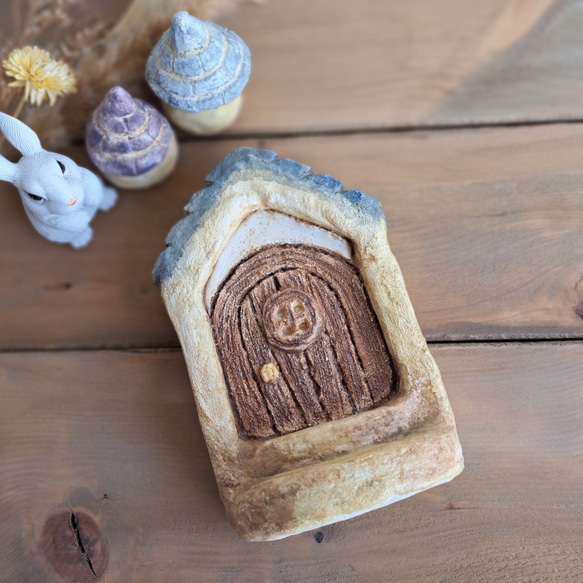 小さな扉 モルタルガーデニング雑貨【ワケありな逸品】 その他置物