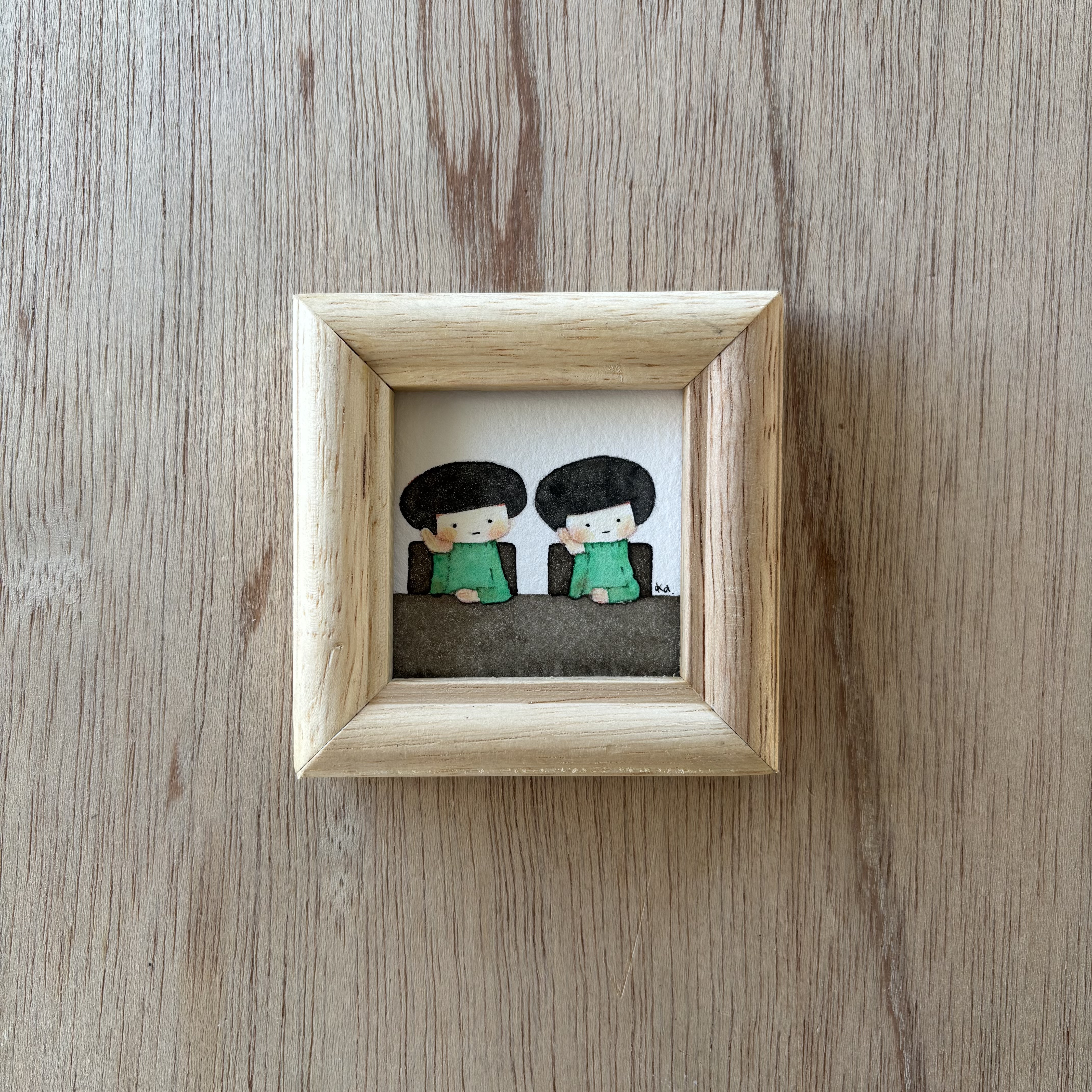 「今日と明日」ミニ額　原画