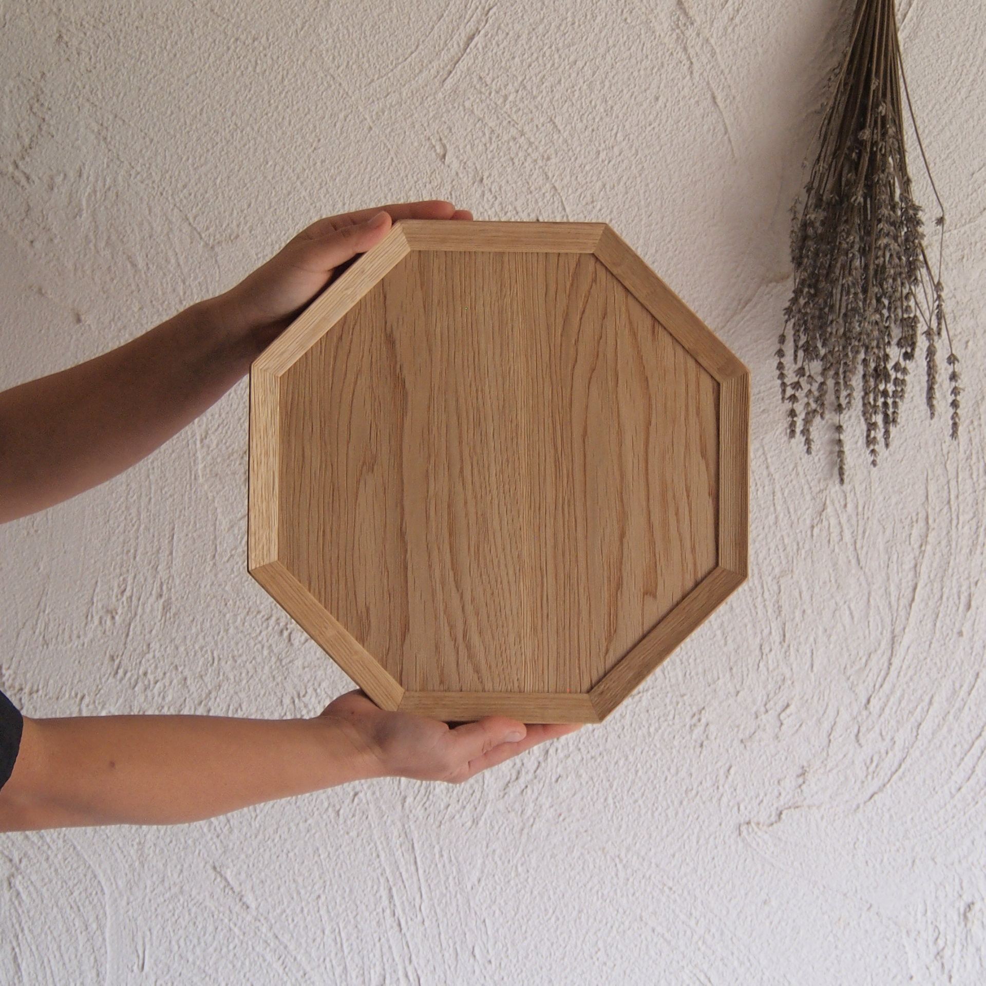 ナラの八角膳/トレー/お盆/お膳　ナラ　クリア 7,800円