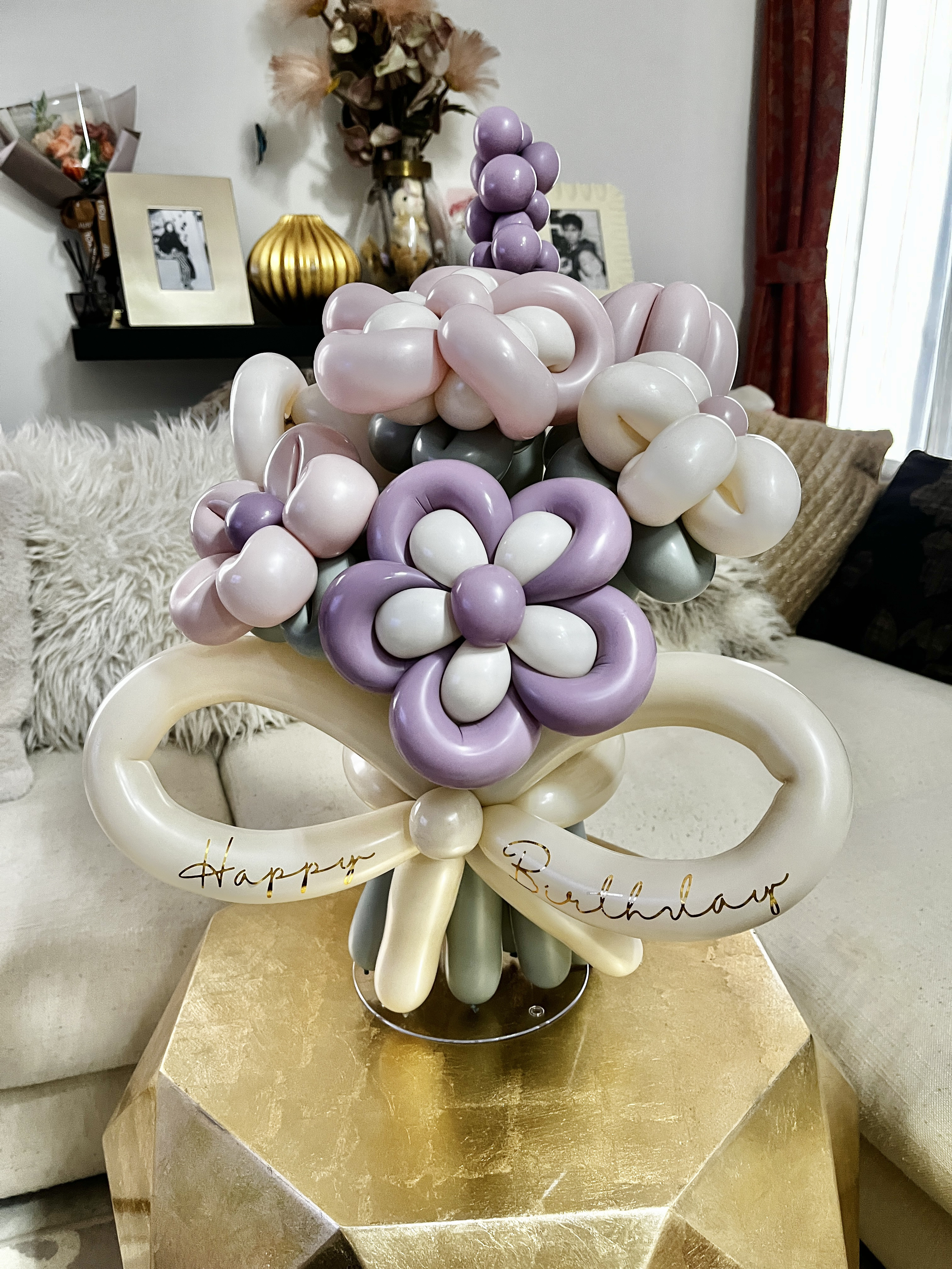 メッセージフラワーバルーン花束