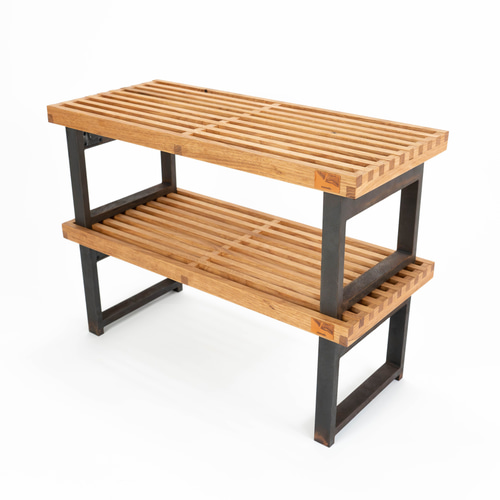 STACKING RACK 無垢 オーク 木製ラック 折りたたみ 棚・シェルフ