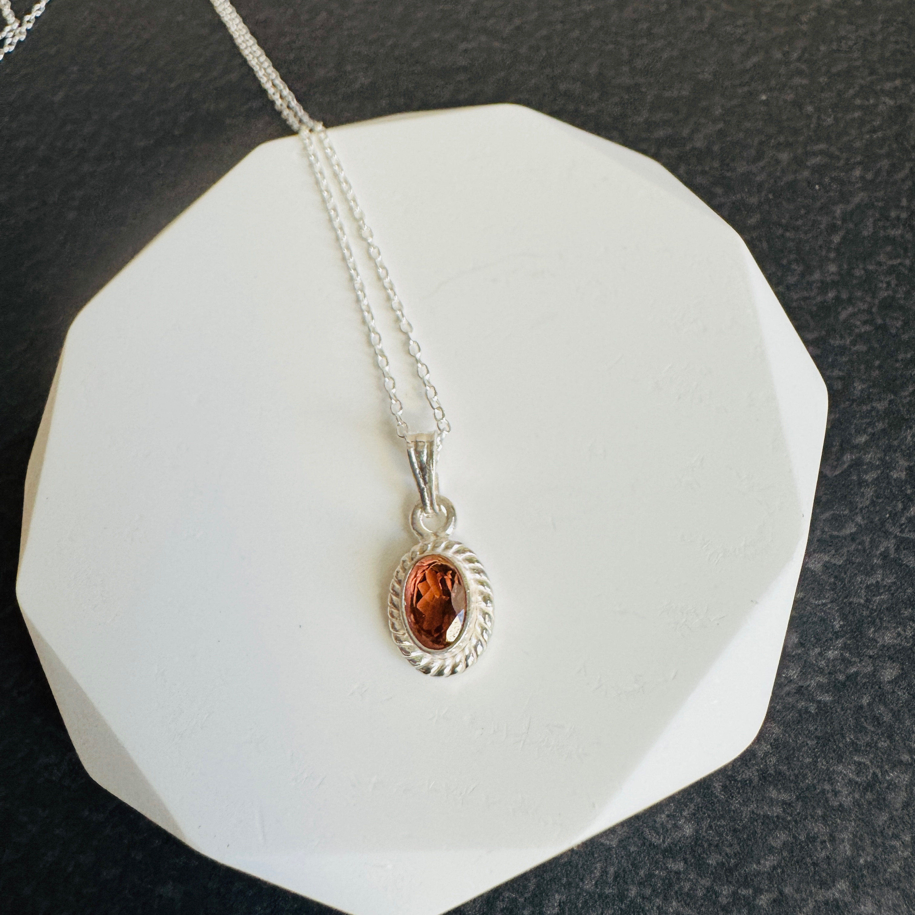 天然　トルマリン　ネックレス　シルバー925