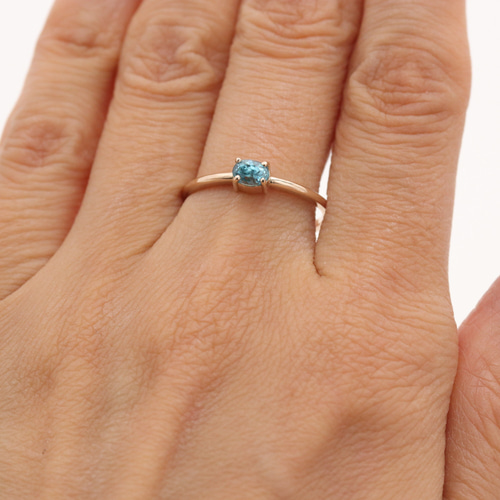 K10/1点物】ブルージルコンリング 指輪・リング EggPlant 通販